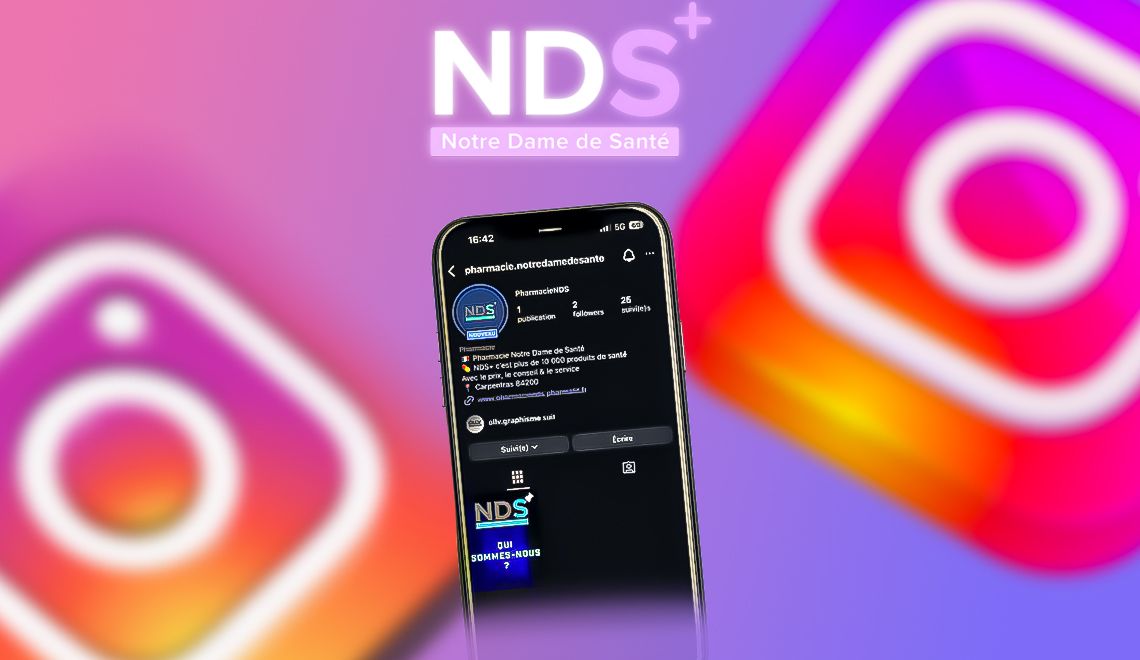 Pharmacie Notre Dame de Santé à Carpentras – Suivez-nous sur Instagram !