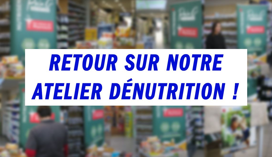 Retour sur notre atelier dédié à la dénutrition du 19 novembre