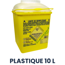 10 L Plastique Collecteur DASRI
