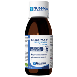 Oligomax Manganèse Cuivre Oligoéléments Marins enrichis 