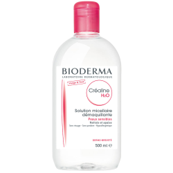 Créaline H20 Solution nettoyante Bioderma Flacon de 500 