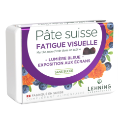 Pâte Suisse Fatigue Visuelle Myrtille & Lutéine &#x