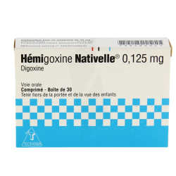 HEMIGOXINE NAT 0,125MG CPR 30