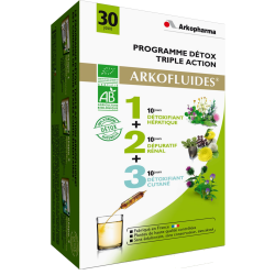 Arkofluides Programme Détox triple action élimination dé