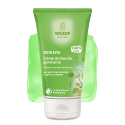 Crème de douche gommante au Bouleau Weleda - Tube 