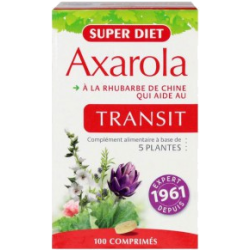 Axarola Transit rhubarbe de chine Super Diet - 100 Comp