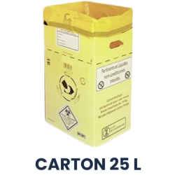 25 L Carton Collecteur DASRI