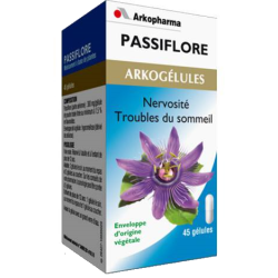 Arkogélules passiflore nervosité et troubles du sommeil 