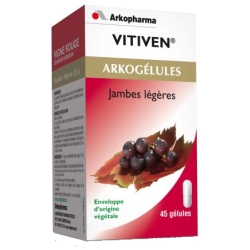 Arkogélules vigne rouge jambes légères Arkopharma -