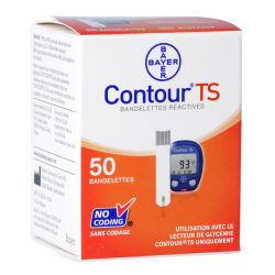 Contour TS Bandelettes réactives Bayer - 50 bandelettes
