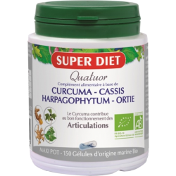 Quatuor Articulations curcuma cassis harpagophytum cassis Bio Sup