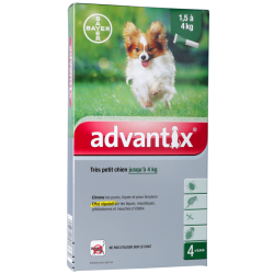 Antiparasitaire externe pour trés petit chien jusqu'à&#