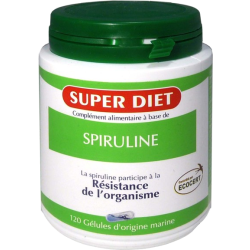 Spiruline résistance de l'organisme Super Diet - 120&#x