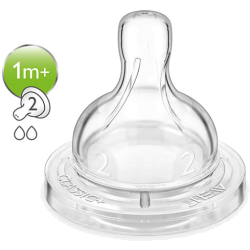 Tétine 1m+ débit lent Philips Avent - 2 pi&#x