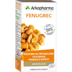 Arkogélules Fenugrec Equilibre métabolisme glucidique et man