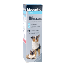 Lait Auriculaire Chiens et Chats Biocanina - 90 ml