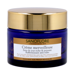 Crème merveilleuse Bio Soin de jour riche et puissant&#