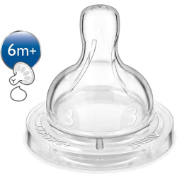 Tétine Classic+ 6m+ pour liquide épais Philips