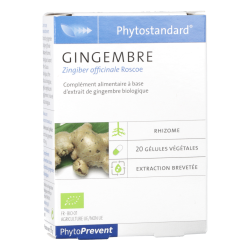 Phytostandard Gingembre Complément alimentaire Phytoprevent Pileje