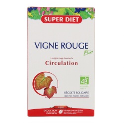 Vigne rouge circulation Bio Super Diet - 20 Ampoules