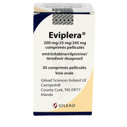EVIPLERA 200/25/245MG CPR FL30