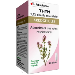 Arkogélules thym 1,5% huile essentielle adoucissant des 