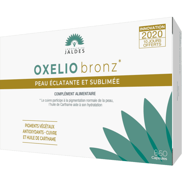 Oxelio bronz Pigmentation et hydratation de la peau - Jaldes - 60 capsules