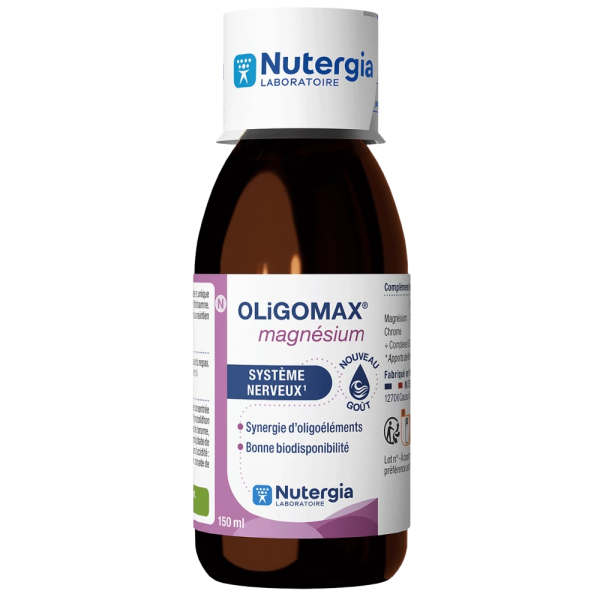 OligoMax Magnésium Complément alimentaire Oligoéléments Nutergia - 150 mL