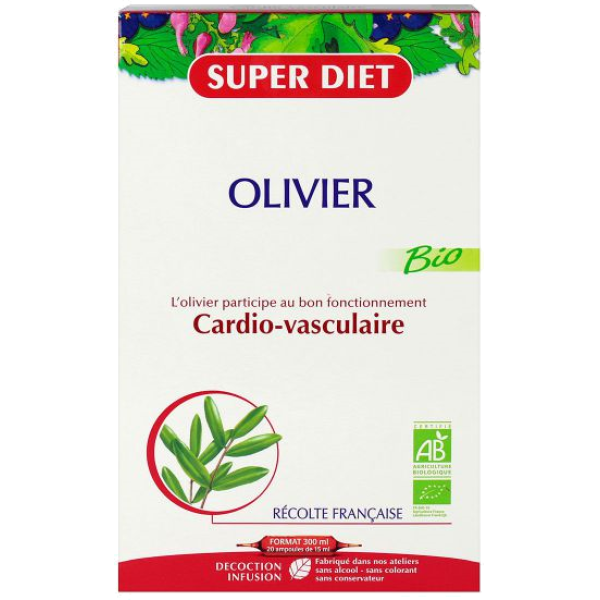 Olivier bon fonctionnement cardio-vasculaire Bio Super Diet - 20 Ampoules