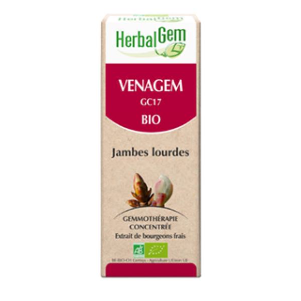 Venagem Jambes lourdes BIo HerbalGem - Flacon de 30 mL