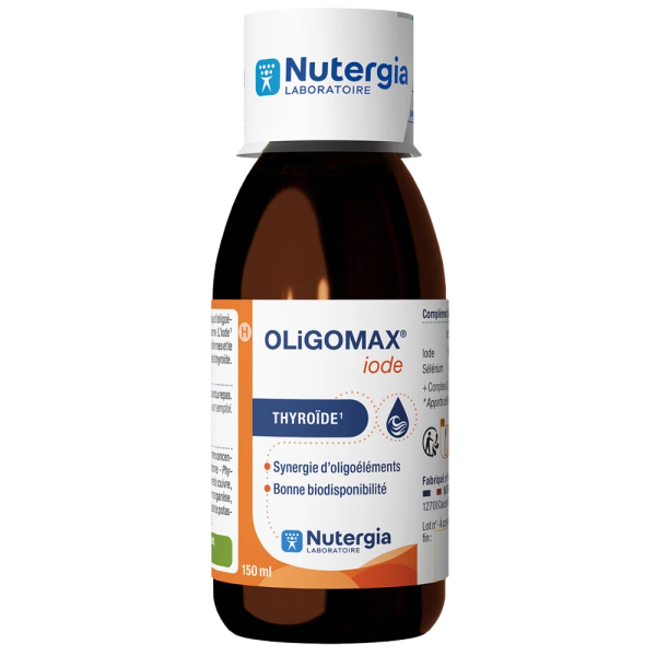 OligoMax Iode Complément Alimentaire Nutergia - Flacon de 150ml