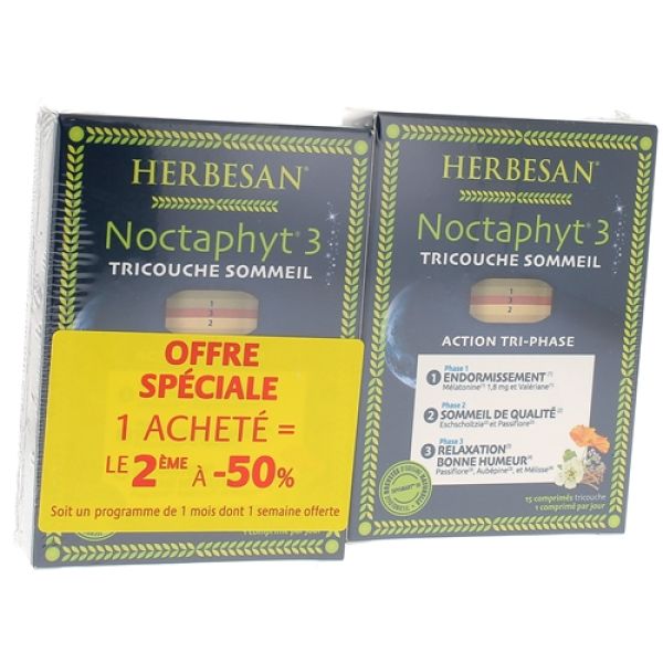 Herbesan noctaphyt 3 tricouche sommeil lot de 2