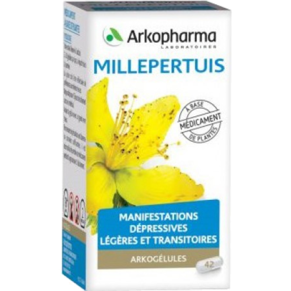 Arkogélules millepertuis manifestations dépressives légères et transitoires Arkopharma - 42 gélules