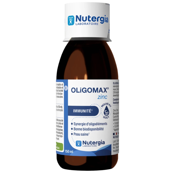 OligoMax Zinc Complément alimentaire Oligoéléments Nutergia - 150 mL