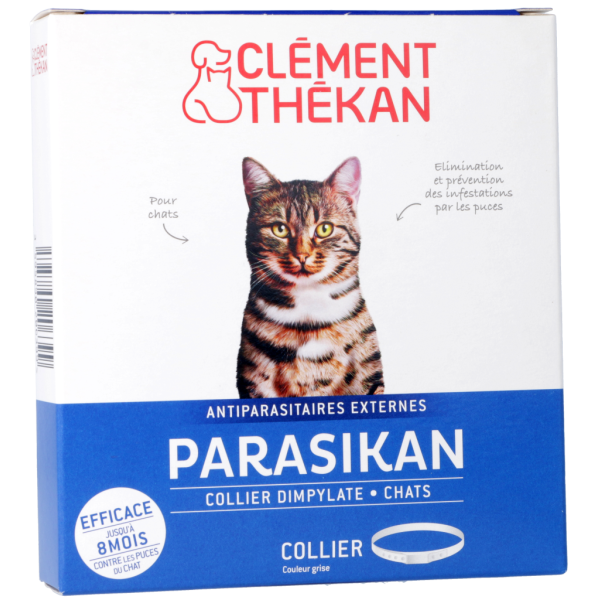 Parasikan Collier antiparasitaires pour Chat Clément Thékan - 1 collier