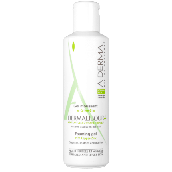 Gel moussant Dermalibour + Peaux irritées et abîmées Aderma