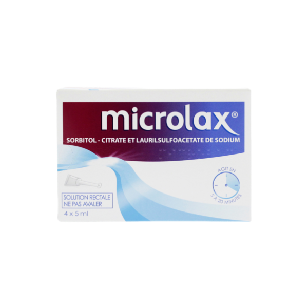Microlax adulte solution rectale anti constipation