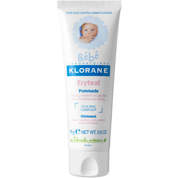 Eryteal Bébé pommade irritations du siège Klorane - 75 g