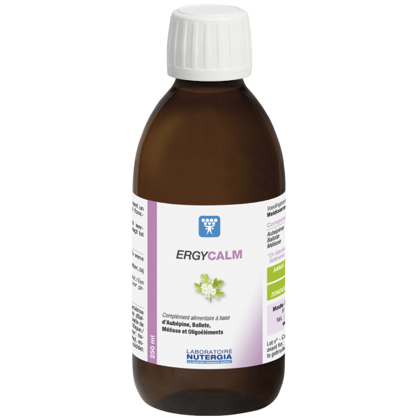 Ergycalm Stress Nervosité Maux de tête Relaxant Nutergia - Flacon de 250 mL