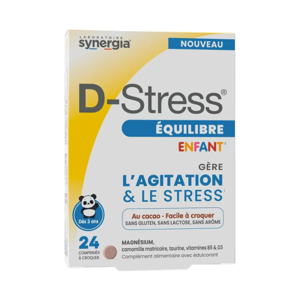 D-Stress Équilibre Enfant – 24 Comprimés Synergia | Anti-Stress Naturel