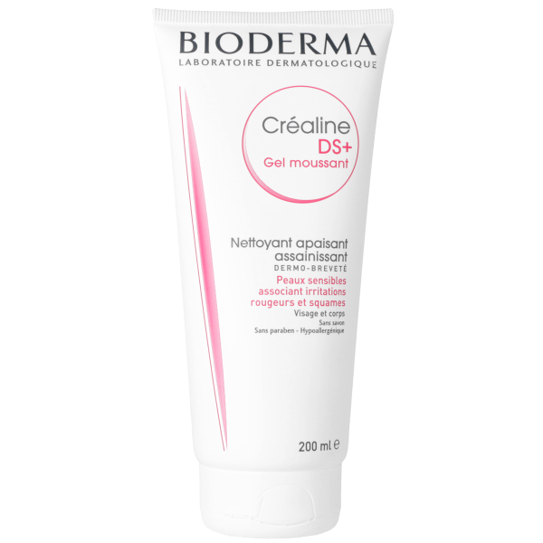 Créaline DS+ gel nettoyant apaisant et assainissant Visage & corps Bioderma - 200 mL