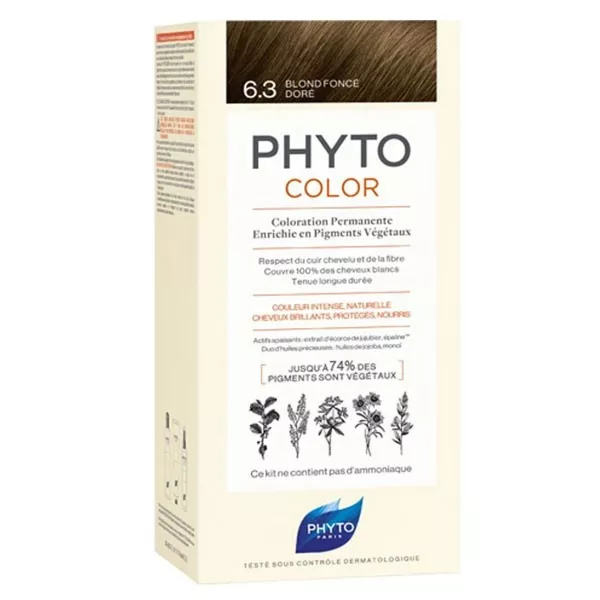 Coloration Permanente Blond Foncé Doré Phyto Paris