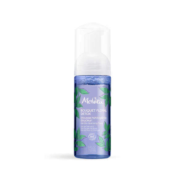 Bouquet Floral Detox Mousse Nettoyante douceur Bio Melvita - Flacon de 150ml