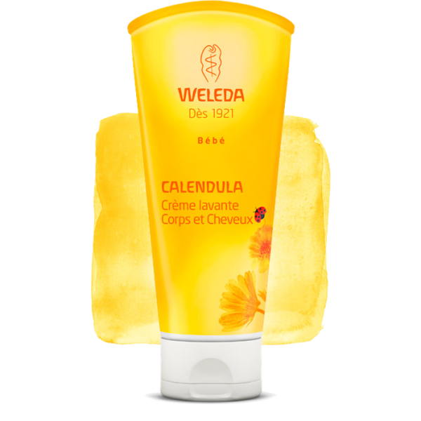 Crème Lavante Corps et Cheveux Calendula Weleda Bébé 200ml
