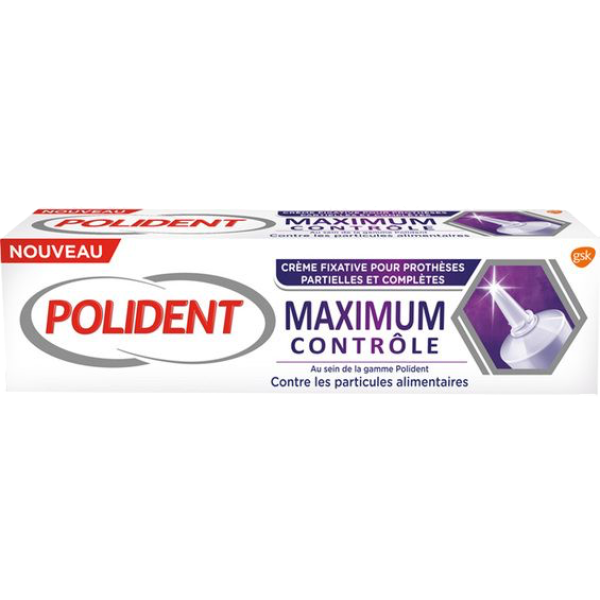 Crème fixation pour prothèses partielles et complètes - Polident - 70g