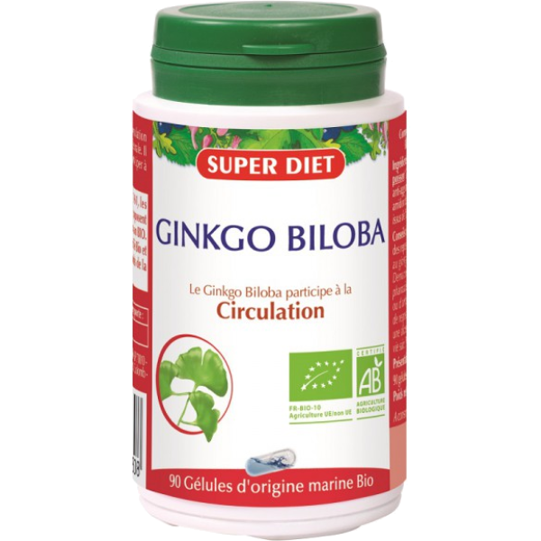 Ginkgo biloba circulation Bio Super Diet - 80 Comprimés