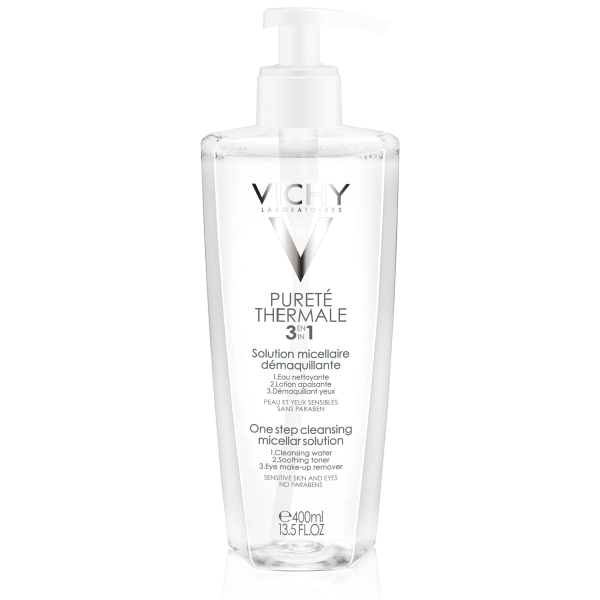 Pureté thermale Solution micellaire démaquillante 3 en 1 Vichy - 400 mL