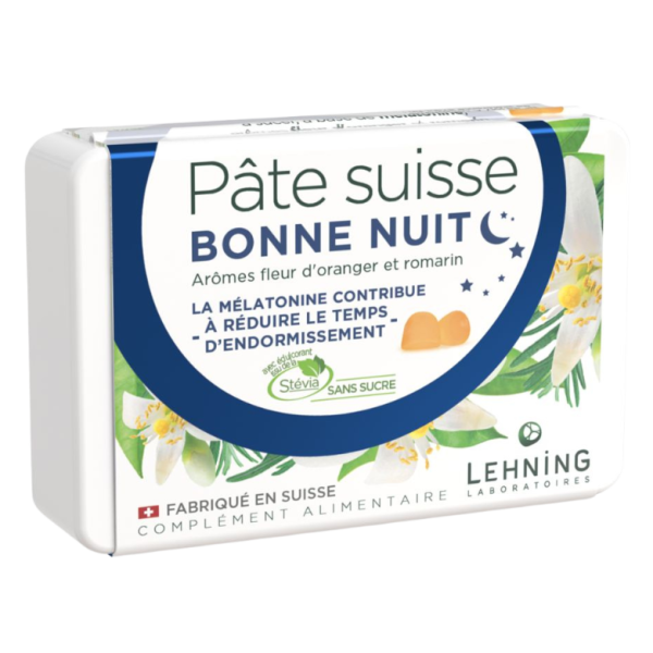 Pâte Suisse Bonne Nuit Lehning – Fleur d’oranger & Romarin
