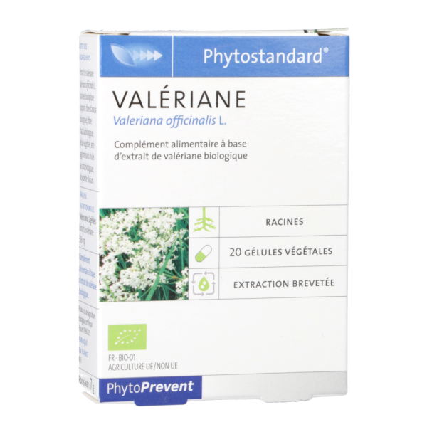 Phytostandard Valérianne Complément alimentaire Phytoprevent Pileje - 20 Gélules