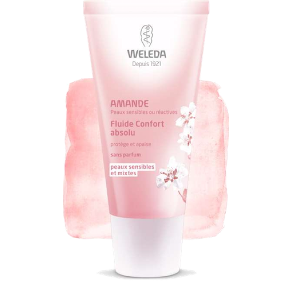 Fluide Confort absolu Amande Weleda- Tube de 30mL